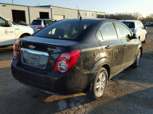 1G1JC5SH6E4141417 - 2014 CHEVROLET SONIC LT BLACK photo 4