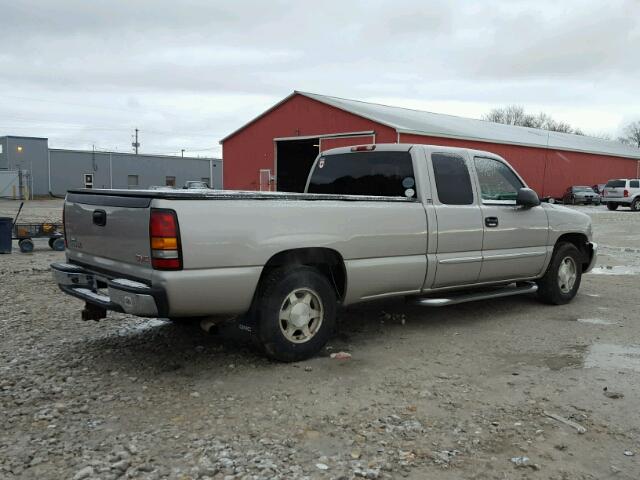 1GTEC19T64E332274 - 2004 GMC NEW SIERRA GRAY photo 4