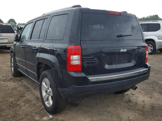 1C4NJPCB5CD605847 - 2012 JEEP PATRIOT LI BLACK photo 3