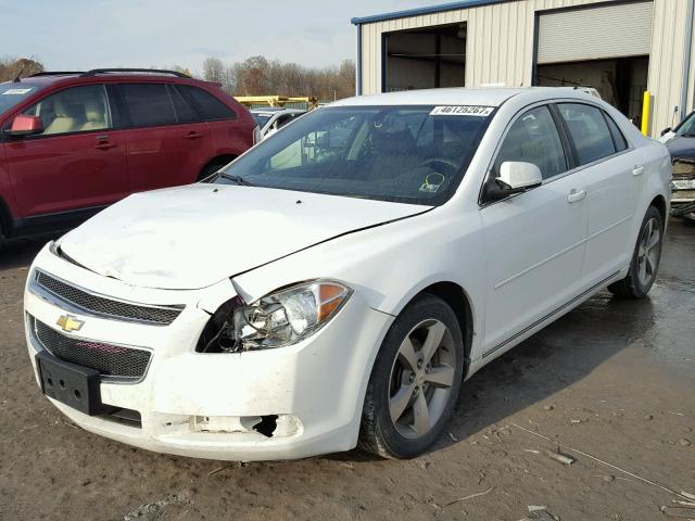 1G1ZC5E14BF210669 - 2011 CHEVROLET MALIBU 1LT WHITE photo 2