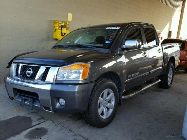 1N6BA0ED6BN324414 - 2011 NISSAN TITAN S GRAY photo 2