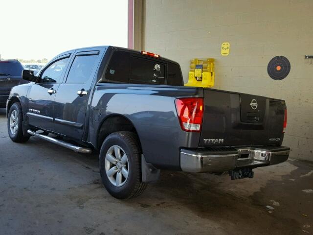 1N6BA0ED6BN324414 - 2011 NISSAN TITAN S GRAY photo 3