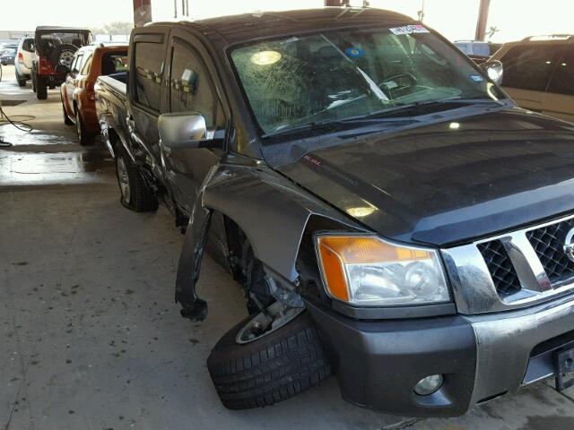 1N6BA0ED6BN324414 - 2011 NISSAN TITAN S GRAY photo 9