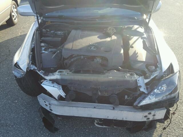 JTHBK262572026968 - 2007 LEXUS IS 250 SILVER photo 7