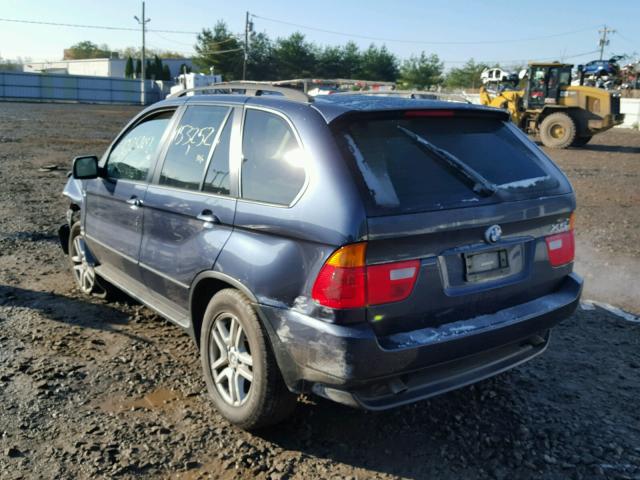 5UXFA13506LY48521 - 2006 BMW X5 3.0I BLUE photo 3