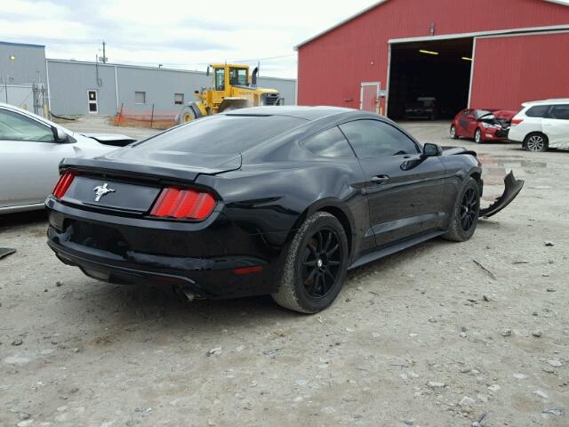 1FA6P8AM6G5319668 - 2016 FORD MUSTANG BLACK photo 4