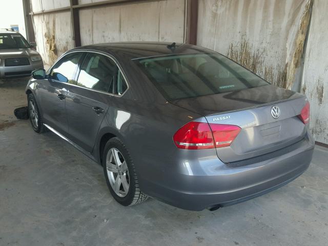 1VWAT7A38EC029634 - 2014 VOLKSWAGEN PASSAT S ნაცრისფერი ფოტო 3