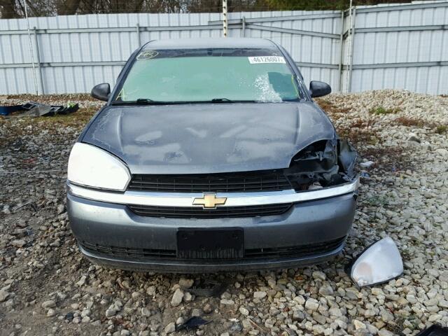 1G1ZT52815F290423 - 2005 CHEVROLET MALIBU LS ნაცრისფერი ფოტო 9
