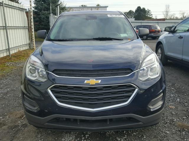 2GNALBEK5G1137135 - 2016 CHEVROLET EQUINOX LS BLUE photo 9