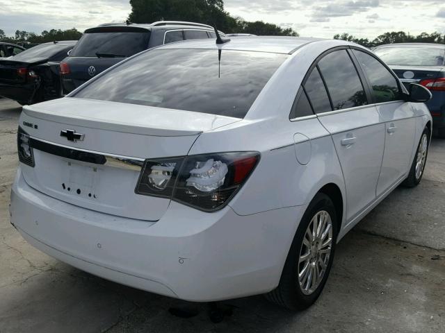 1G1PK5SC6C7334891 - 2012 CHEVROLET CRUZE WHITE photo 4