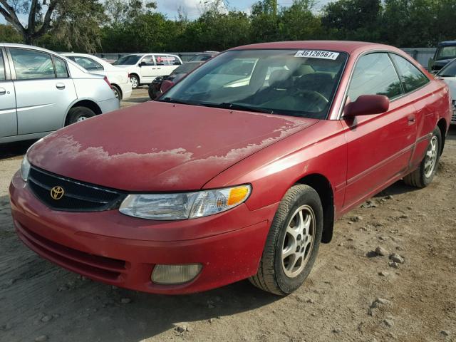 2T1CG22P8XC189480 - 1999 TOYOTA CAMRY SOLA RED photo 2