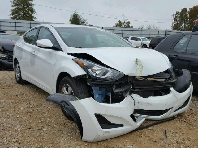 5NPDH4AE0FH613775 - 2015 HYUNDAI ELANTRA SE WHITE photo 1