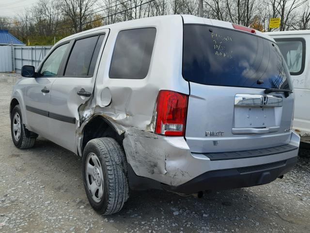 5FNYF4H20DB057031 - 2013 HONDA PILOT SILVER photo 3