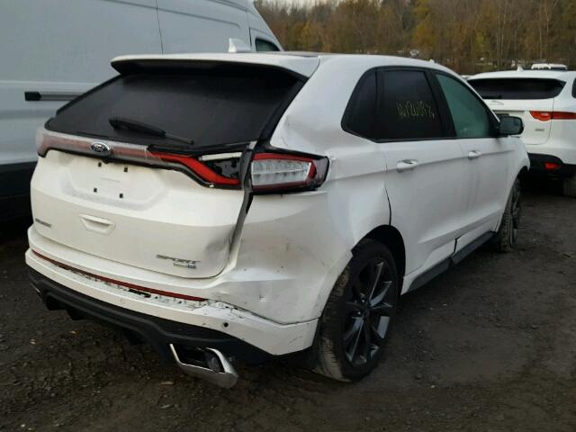 2FMTK4APXFBB69844 - 2015 FORD EDGE WHITE photo 4