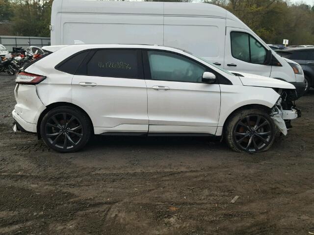 2FMTK4APXFBB69844 - 2015 FORD EDGE WHITE photo 9