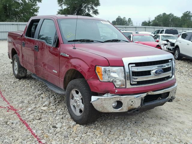 1FTFW1ET4DKE99378 - 2013 FORD F150 SUPER RED photo 1