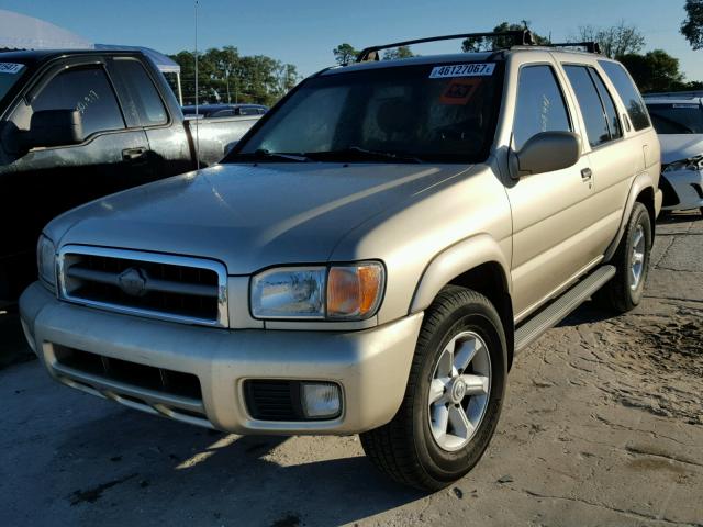 JN8AR07S0XW362374 - 1999 NISSAN PATHFINDER GOLD photo 2