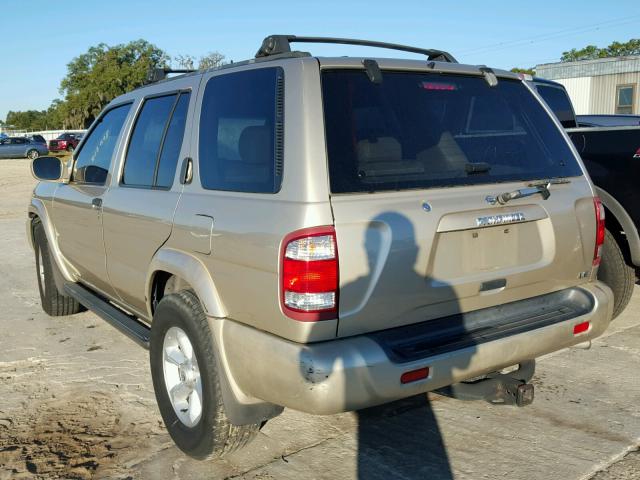 JN8AR07S0XW362374 - 1999 NISSAN PATHFINDER GOLD photo 3