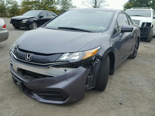 2HGFG3A80FH502024 - 2015 HONDA CIVIC EX GRAY photo 2