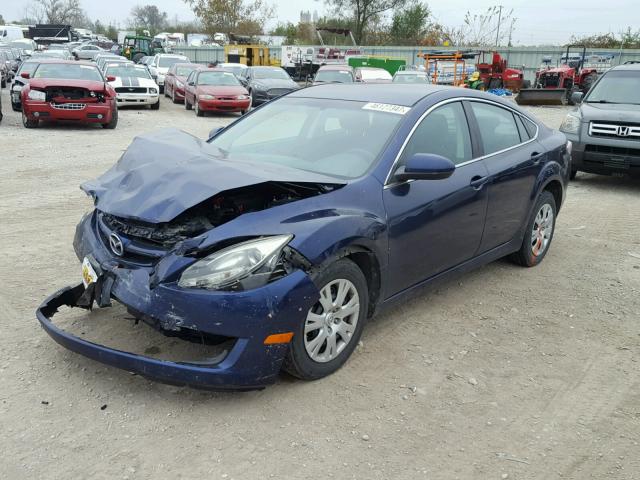 1YVHZ8BH6B5M12630 - 2011 MAZDA 6 BLUE photo 2