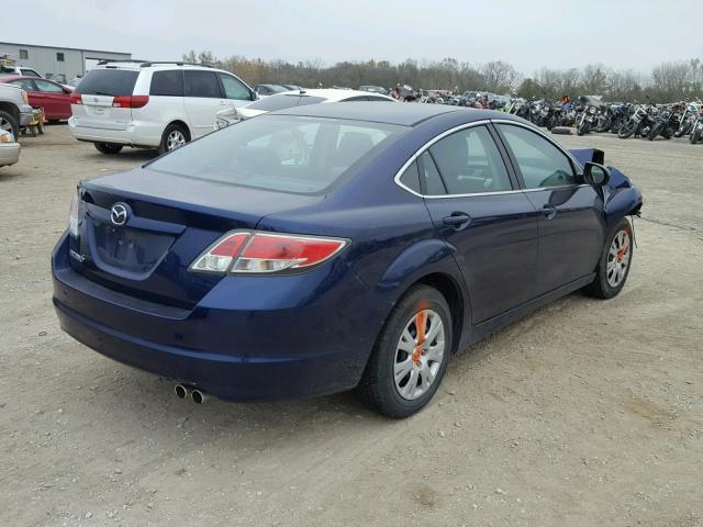 1YVHZ8BH6B5M12630 - 2011 MAZDA 6 BLUE photo 4