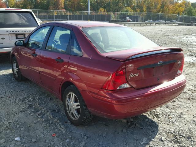 1FAFP34341W161323 - 2001 FORD FOCUS SE RED photo 3