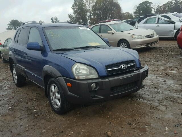 KM8JN12D15U066368 - 2005 HYUNDAI TUCSON GLS BLUE photo 1