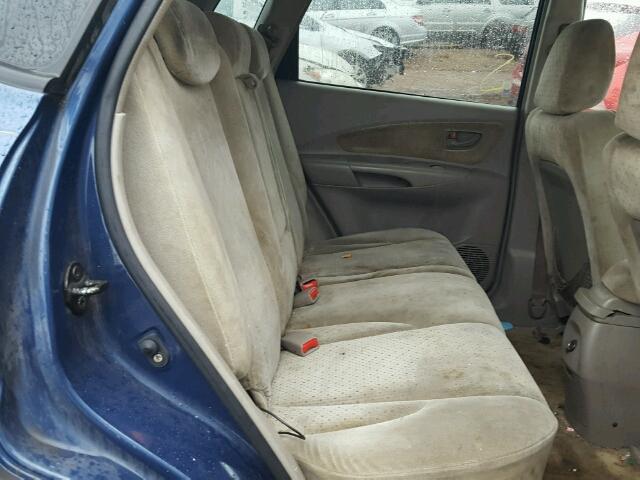 KM8JN12D15U066368 - 2005 HYUNDAI TUCSON GLS BLUE photo 6