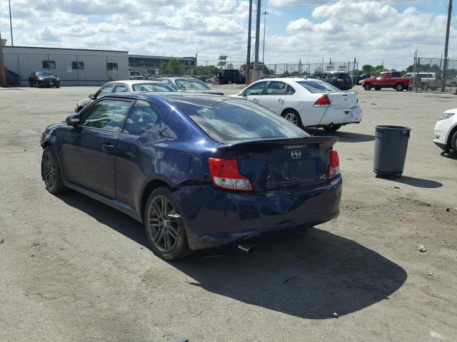 JTKJF5C75B3016309 - 2011 TOYOTA SCION TC 蓝色 照片 3
