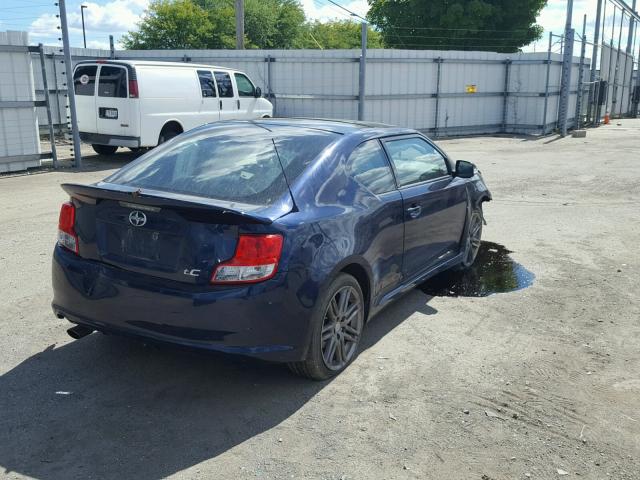 JTKJF5C75B3016309 - 2011 TOYOTA SCION TC 蓝色 照片 4