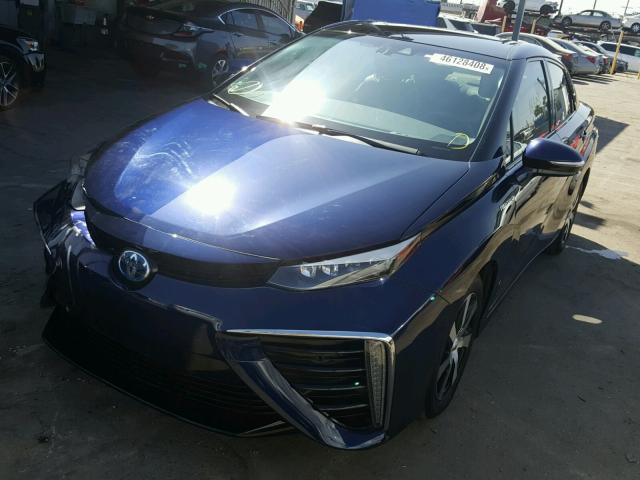 JTDBVRBD7GA000936 - 2016 TOYOTA MIRAI BLUE photo 2