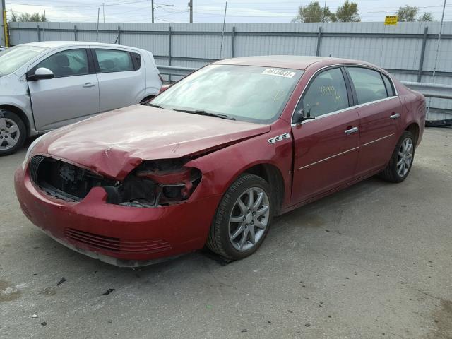 1G4HD57297U167810 - 2007 BUICK LUCERNE CX RED photo 2