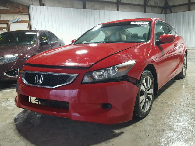 1HGCS12708A026869 - 2008 HONDA ACCORD EX RED photo 2