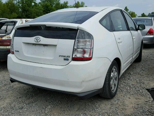 JTDKB22UX40009700 - 2004 TOYOTA PRIUS WHITE photo 4