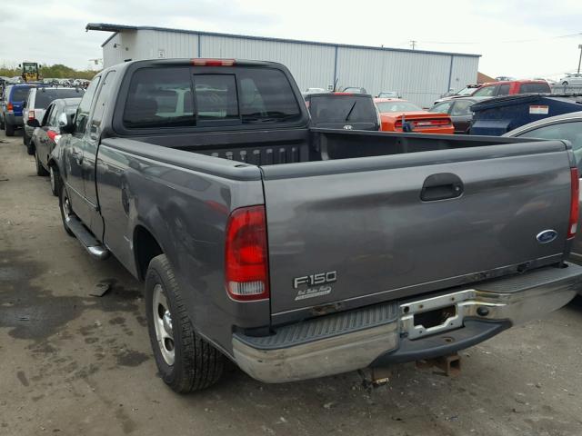 2FTRX17L32CA79538 - 2002 FORD F150 GRAY photo 3