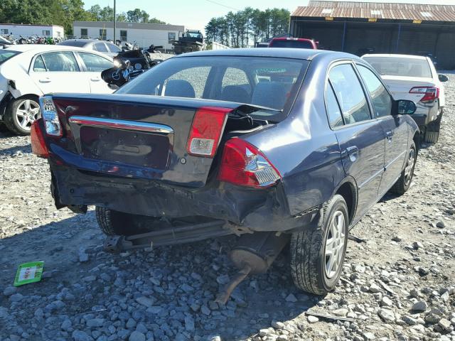 2HGES16583H536026 - 2003 HONDA CIVIC LX BLUE photo 4