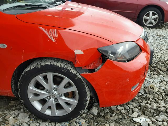 JM1BK32F471640254 - 2007 MAZDA 3 I RED photo 9