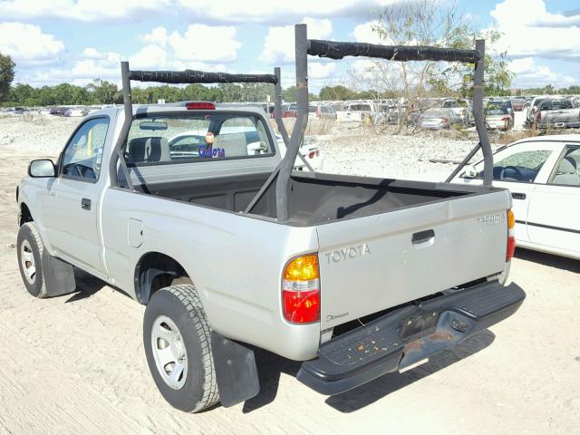 5TENM92N03Z185355 - 2003 TOYOTA TACOMA PRE SILVER photo 3