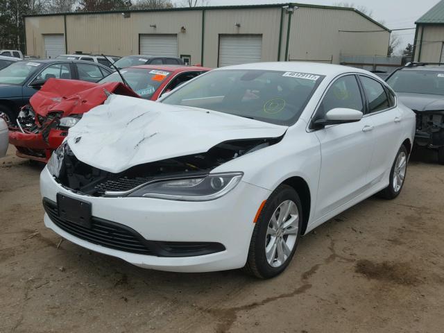 1C3CCCFBXGN194407 - 2016 CHRYSLER 200 LX WHITE photo 2