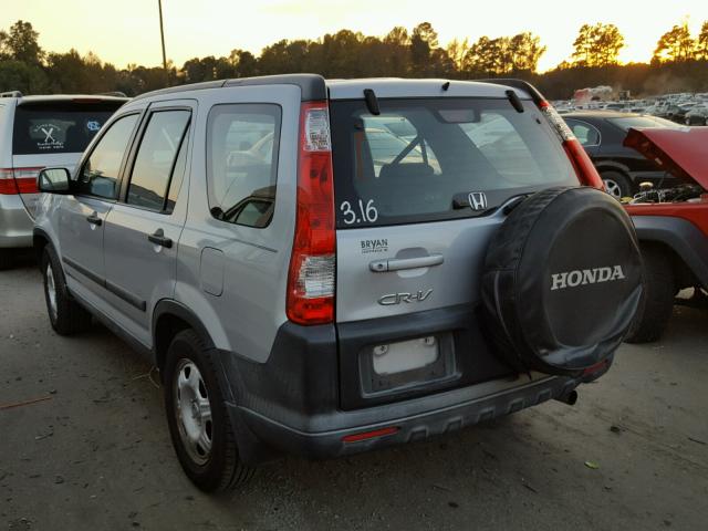 SHSRD68505U308026 - 2005 HONDA CR-V LX SILVER photo 3