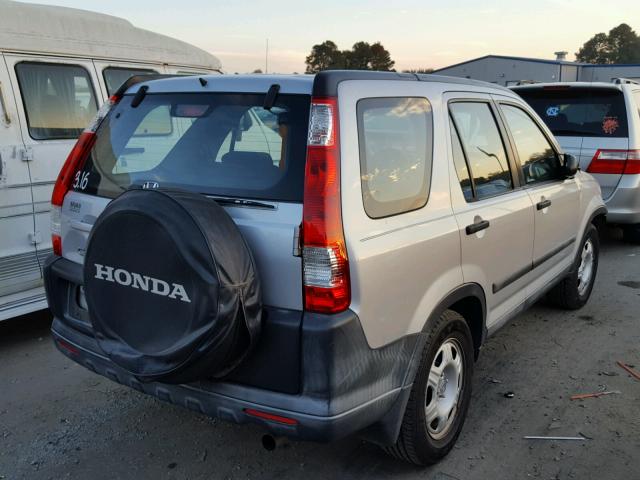 SHSRD68505U308026 - 2005 HONDA CR-V LX SILVER photo 4