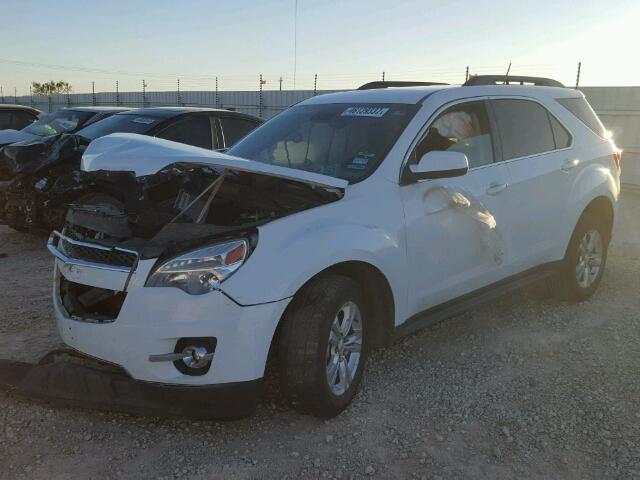 2GNALPEK2D6404436 - 2013 CHEVROLET EQUINOX LT WHITE photo 2