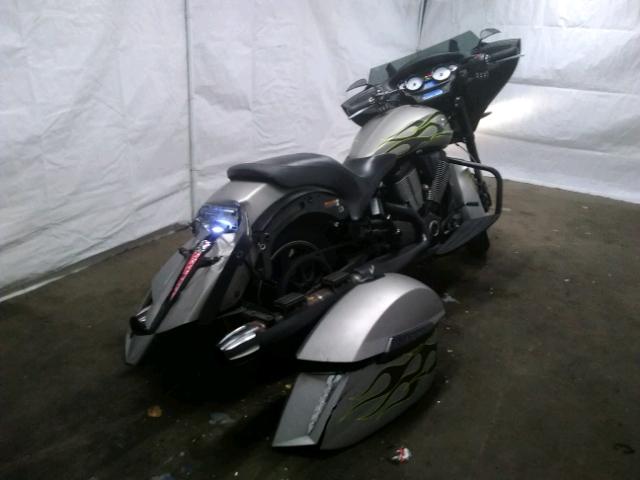 5VPDW36N3E3028662 - 2014 VICTORY MOTORCYCLES CROSS COUN Gris foto 4