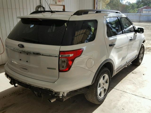 1FM5K7B94EGB59618 - 2014 FORD EXPLORER WHITE photo 4