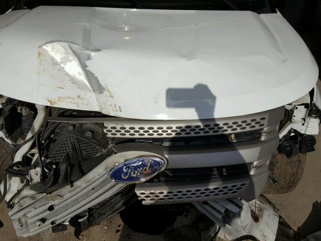 1FM5K7B94EGB59618 - 2014 FORD EXPLORER WHITE photo 7