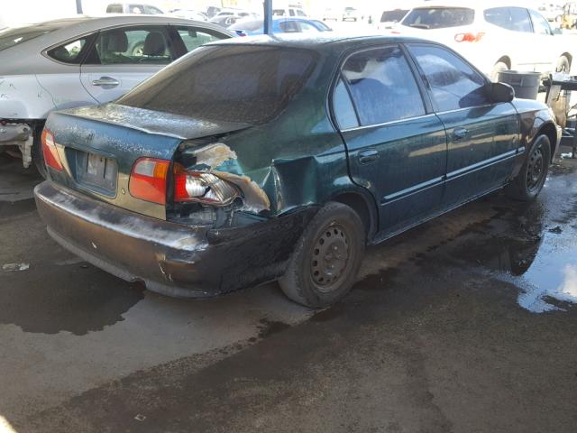 2HGEJ6617XH519608 - 1999 HONDA CIVIC BASE GREEN photo 4