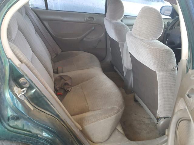 2HGEJ6617XH519608 - 1999 HONDA CIVIC BASE GREEN photo 6