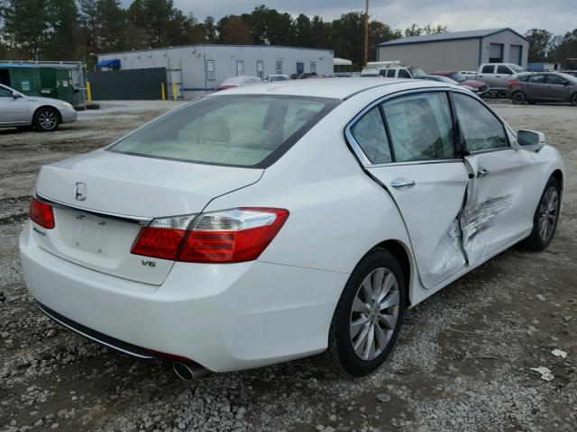 1HGCR3F82EA017810 - 2014 HONDA ACCORD EXL WHITE photo 4