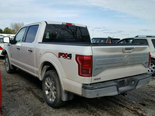 1FTEW1EG6GFA11060 - 2016 FORD F150 SUPER WHITE photo 3