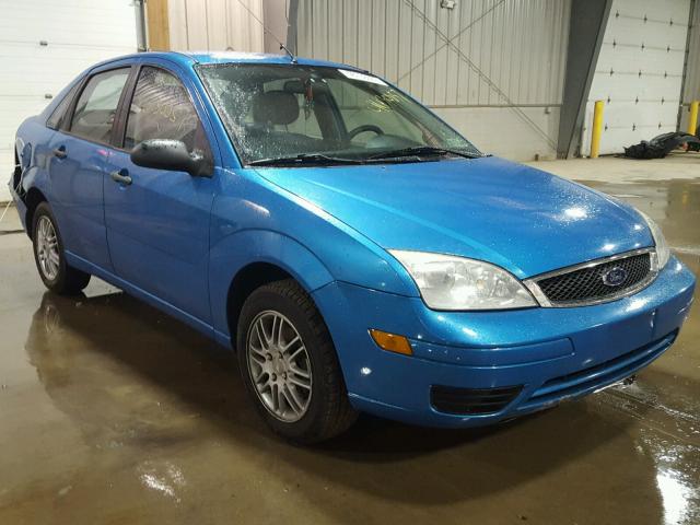 1FAFP34N87W104228 - 2007 FORD FOCUS ZX4 BLUE photo 1